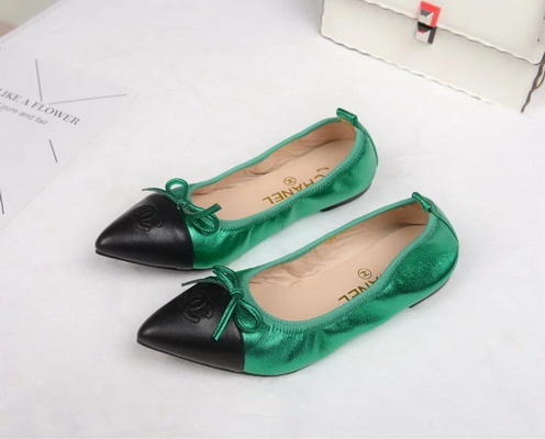 CHANEL Shallow mouth flat shoes Women--050